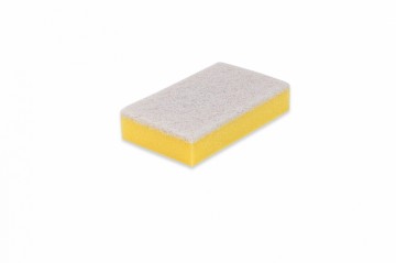 Schuurspons met vlies wit